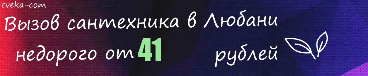 Сантехник в Любани