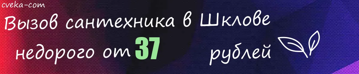 Сантехник в Шклове