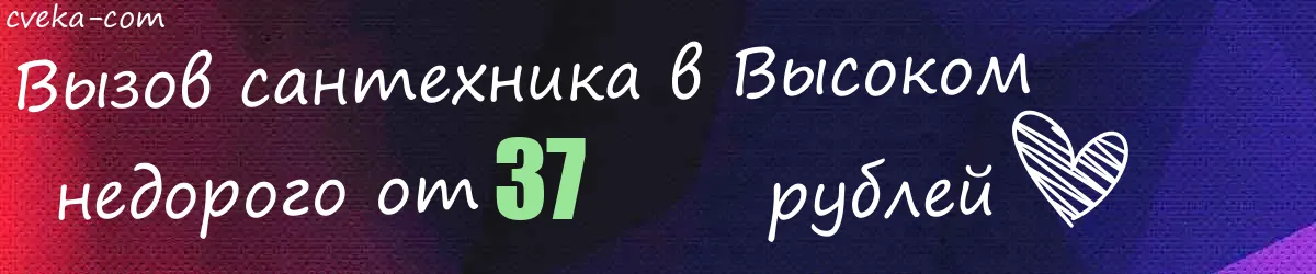 Сантехник в Высоком