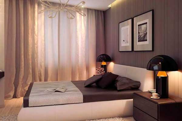 Дизайн интерьера спальной комнаты