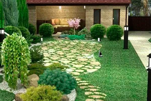 Дизайн участка с домом